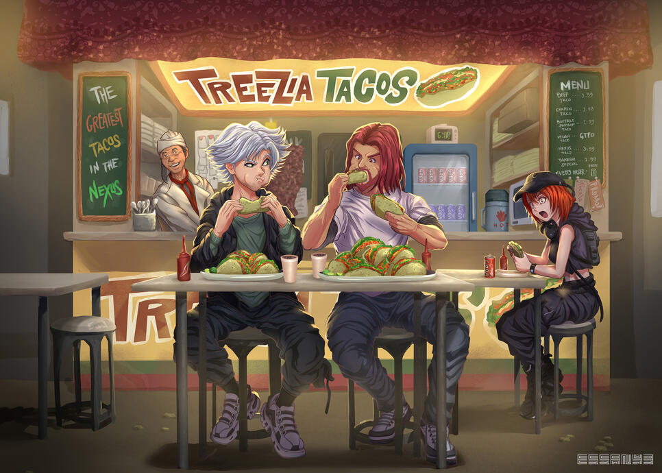 Commissioned Piece - Taco Stand